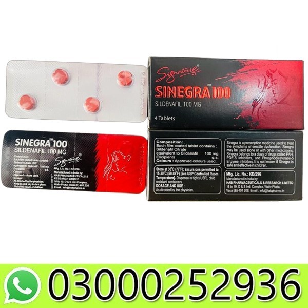 Sinegra 100mg Tablets in Pakistan